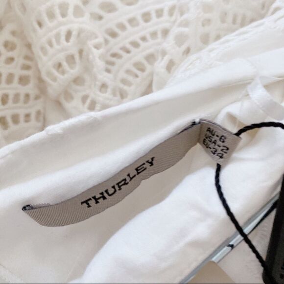 THURLEY Raven Miniskirt 100% cotton AU6/US2 - Picture 11 of 12